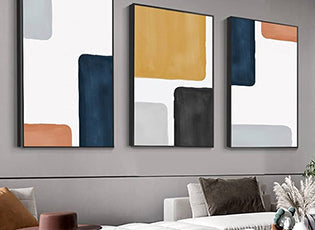 3 piece canvas wall art for living room