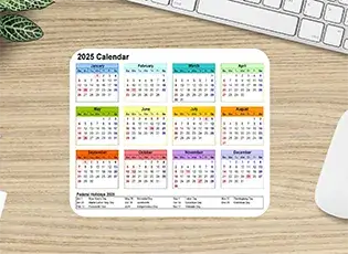 calendar mouse pad design thumbnail