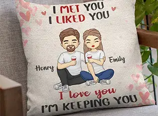 custom girlfriend pillow thumbnail