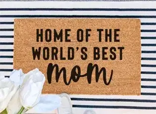 custom mother's day door mat thumbnail