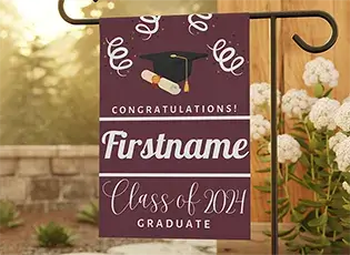 graduation garden flag thumbnail