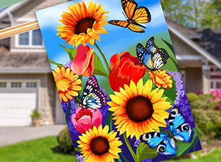 hello summer garden flag thumbnail
