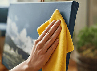how to clean canvas prints