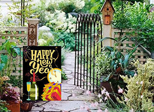 new years garden flag thumbnail