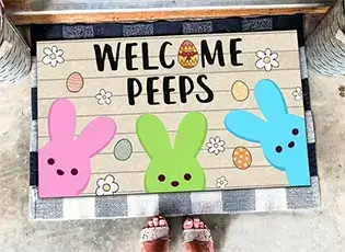 personalized easter doormat thumbnail