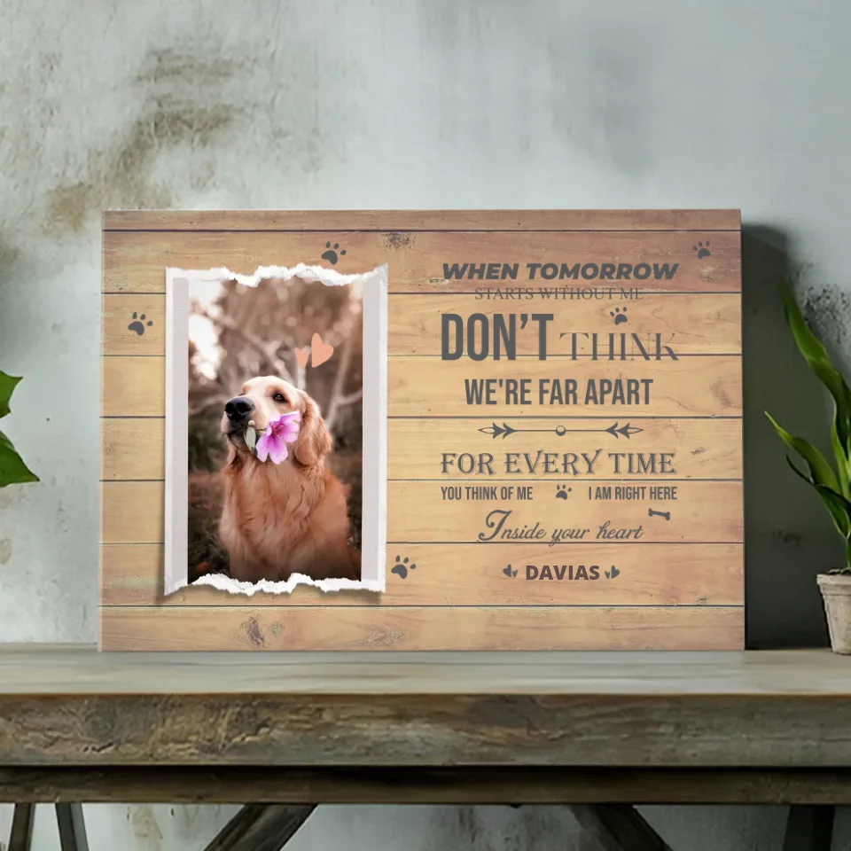Custom Pet Memorial Canvas –