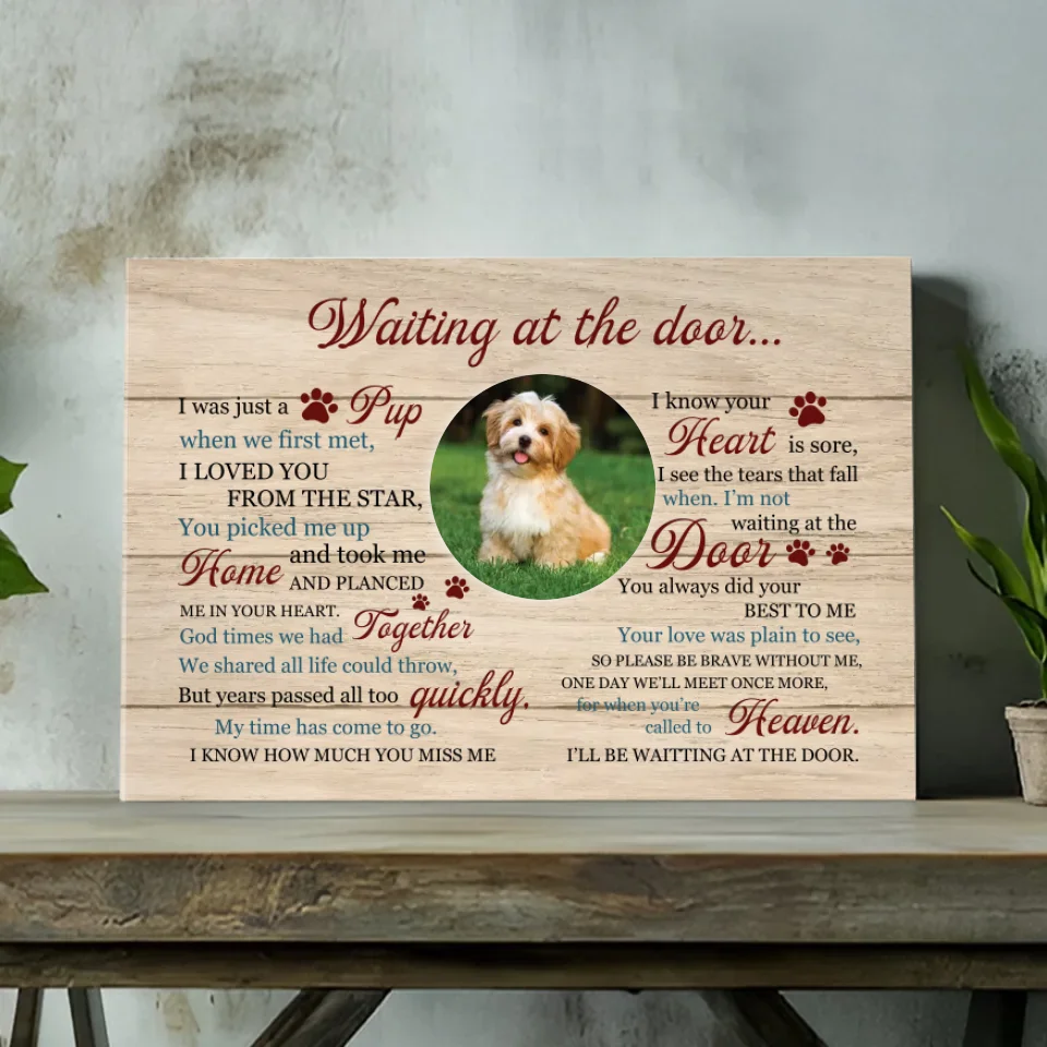 89Prints Personalized Dog Canvas – Heartfelt Tribute for Your Beloved Pet