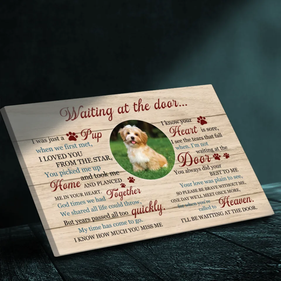 89Prints Personalized Dog Canvas – Heartfelt Tribute for Your Beloved Pet