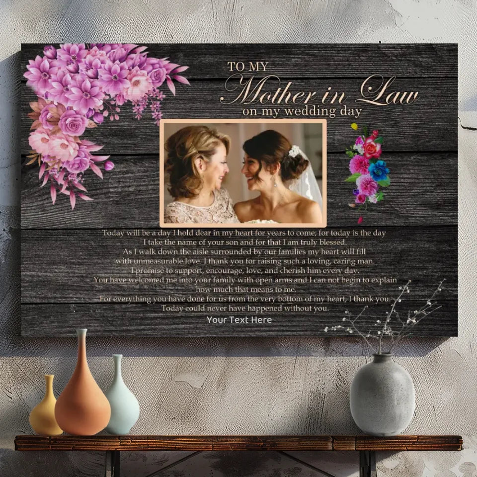 Celebrate Mom's Love: A Personalized Canvas Print for Mom - 89Prints