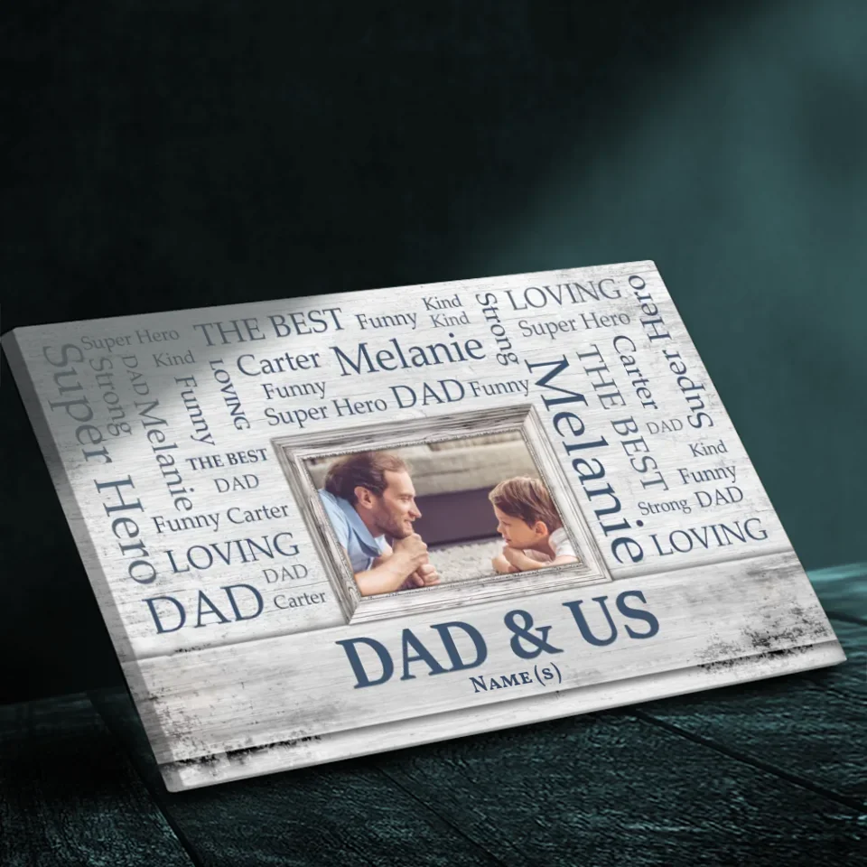 Superhero Dad Custom Canvas - A Tribute to the Strong and Funny Dad