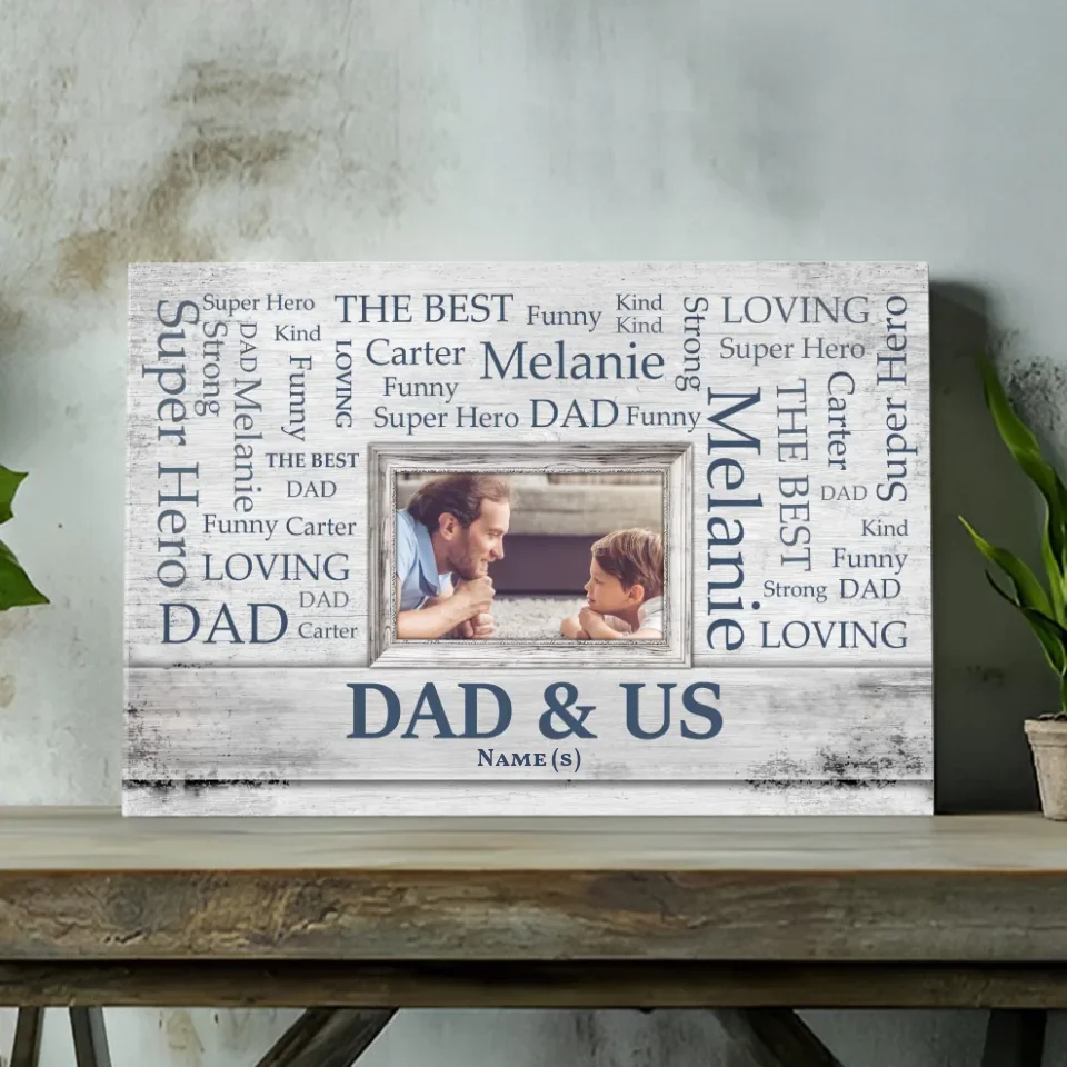 Superhero Dad Custom Canvas - A Tribute to the Strong and Funny Dad