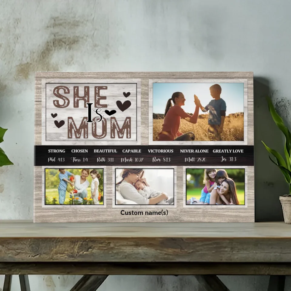 Heartfelt Mother's Day Gift - Personalized Family Canvas At 89Prints