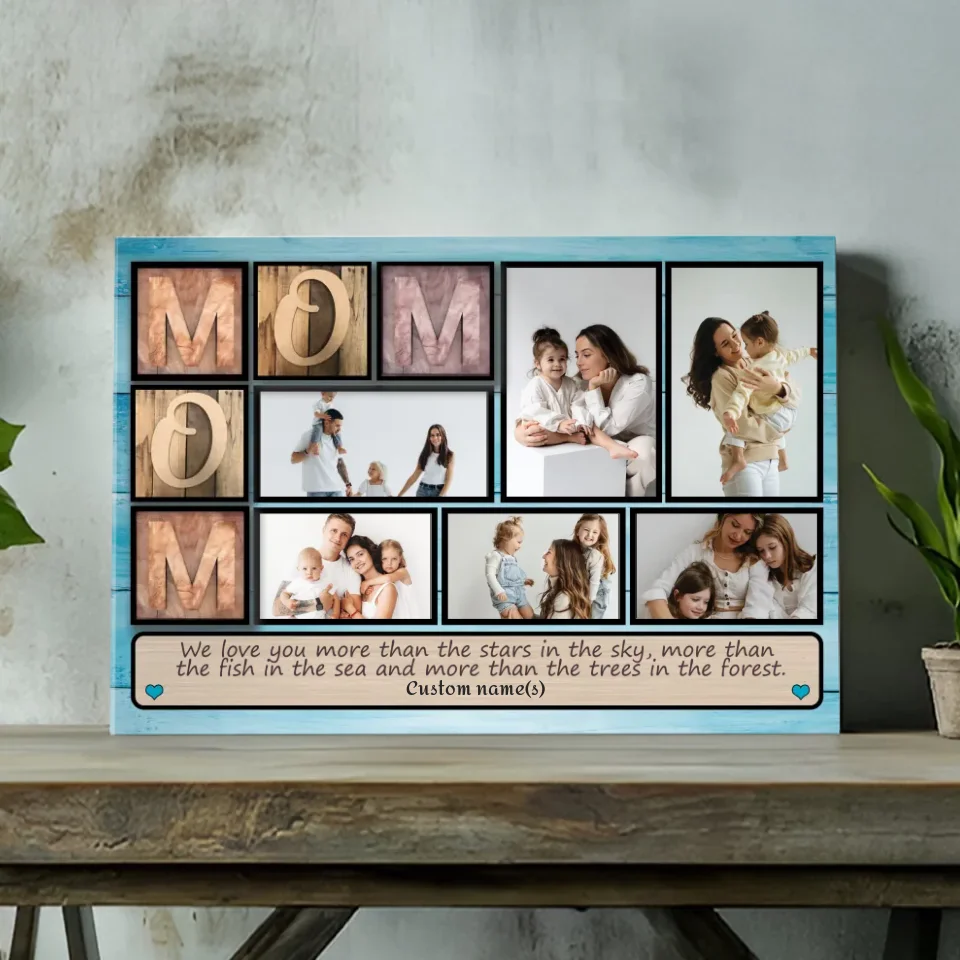 Cherish Your Mom: Custom Canvas with Heartfelt Message | 89Prints