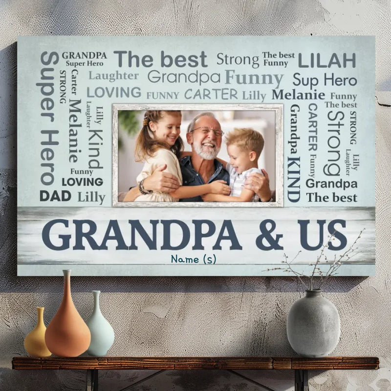 Custom Canvas for Grandpa: The Ultimate Superhero Tribute | 89Prints