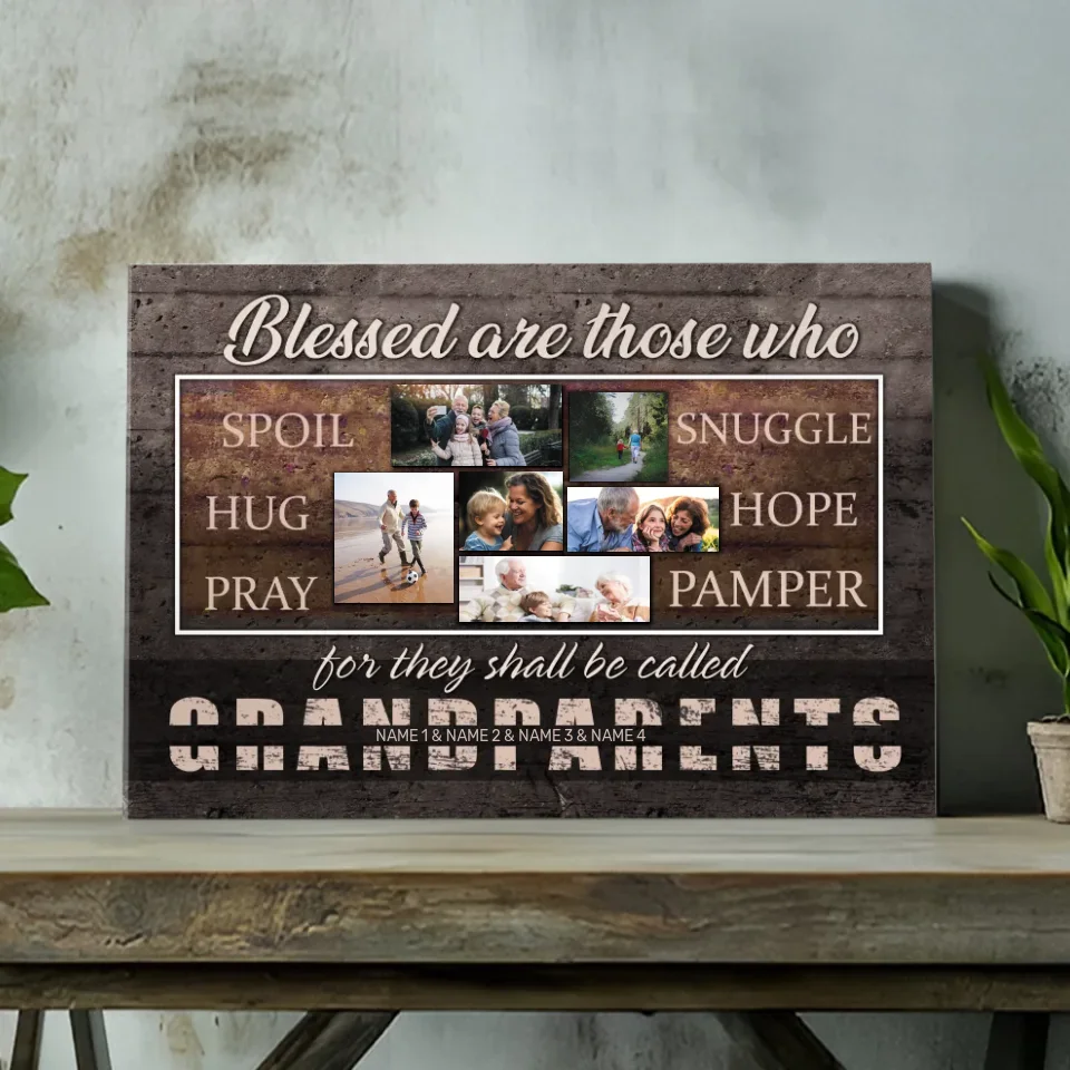 Personalized Canvas for Grandparents: Celebrate Love and Family