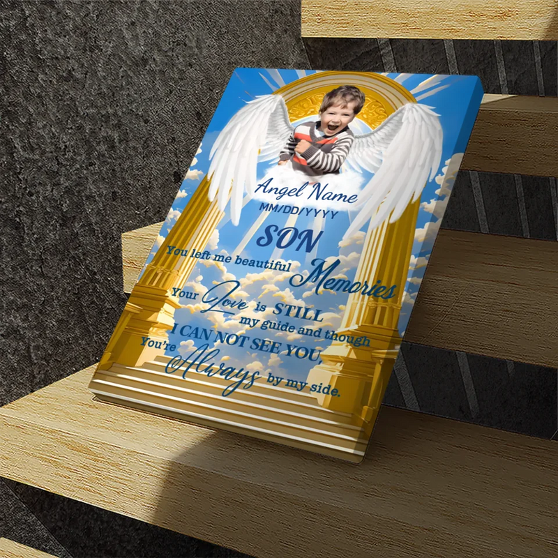 Personalized Memorial Canvas for Son – 89Prints | Honor Cherished Memories