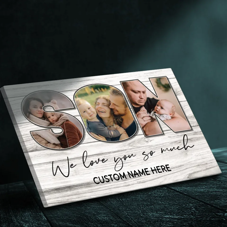 Loving Custom Canvas for Your Son – Personalized Gift from 89Prints