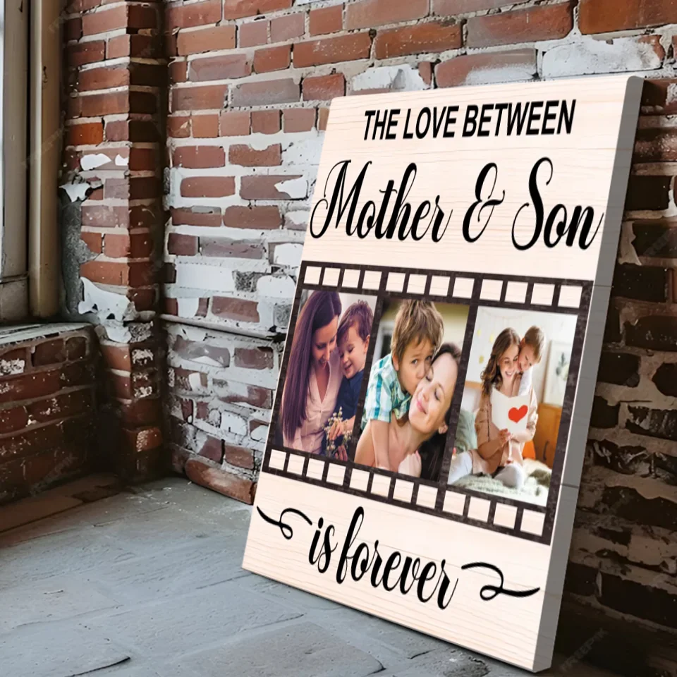 Celebrate the Eternal Bond: Personalized Canvas for Mother and Son | 89Prints