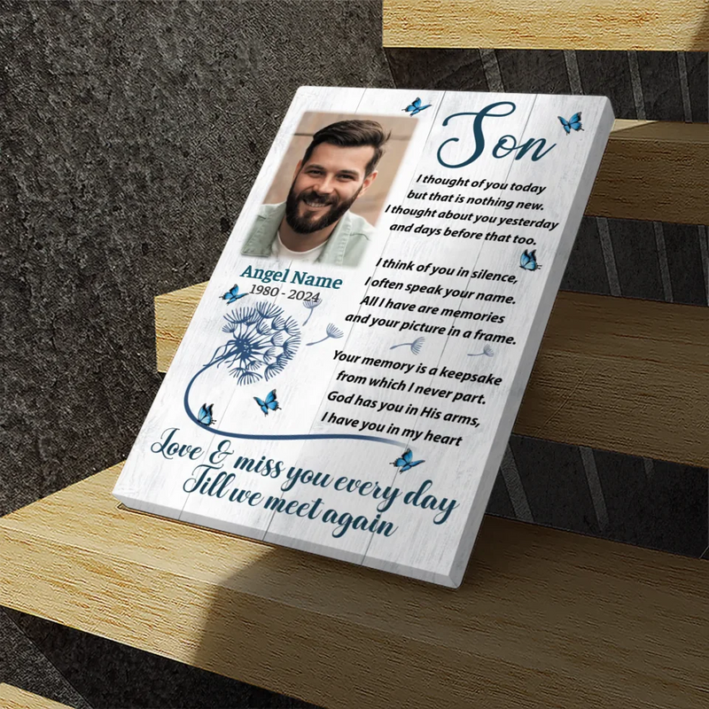 Heartfelt Custom Canvas for Your Son: A Touching Tribute | 89Prints