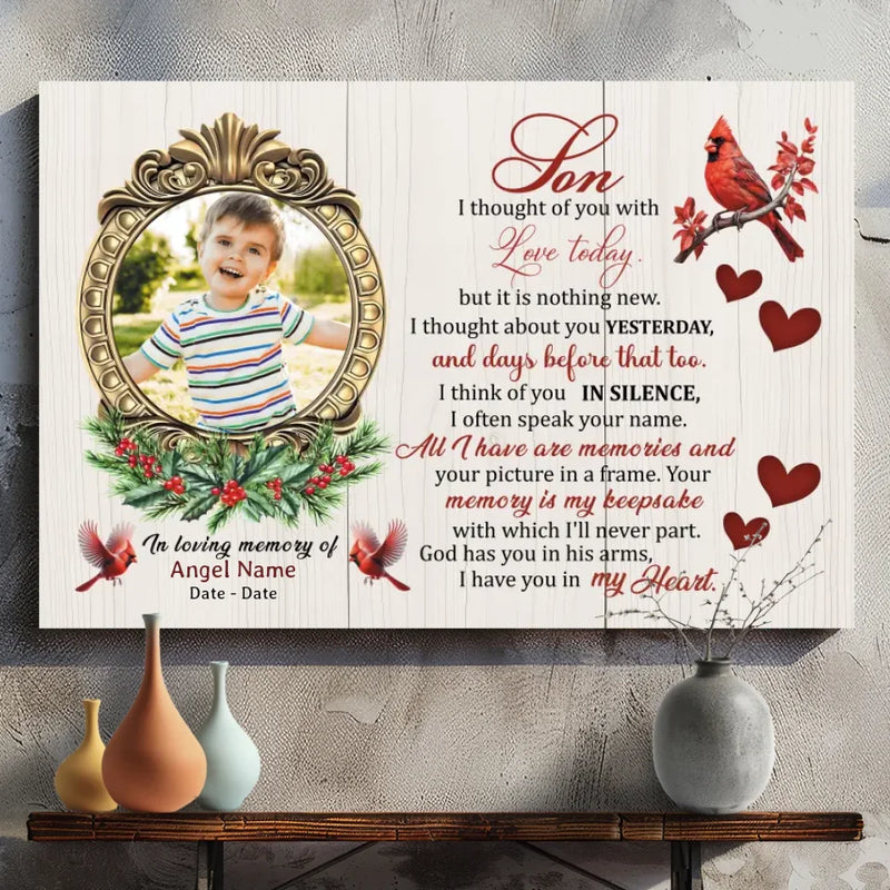 Customizable Canvas for Your Son: A Beautiful Tribute to Cherished Memories | 89Prints