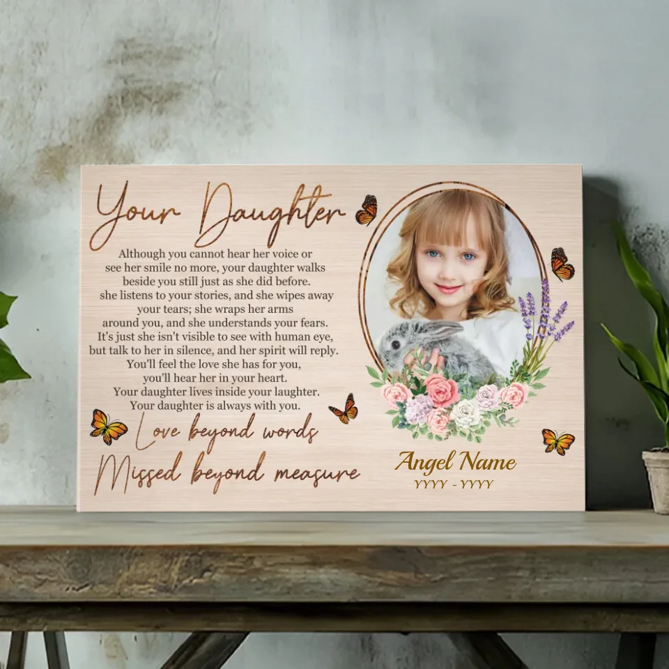 89Prints: Honor Your Daughter’s Memory with a Custom Canvas Tribute