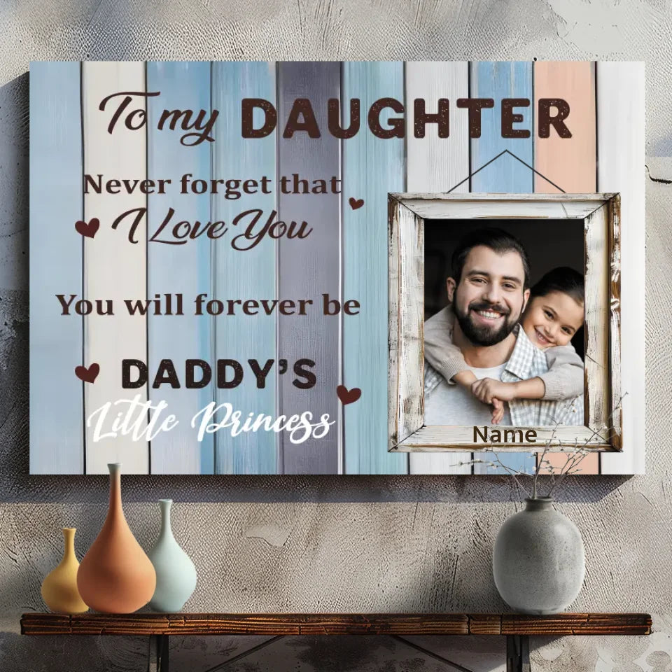 Custom Canvas for Your Little Princess: A Heartfelt Message - 89Prints