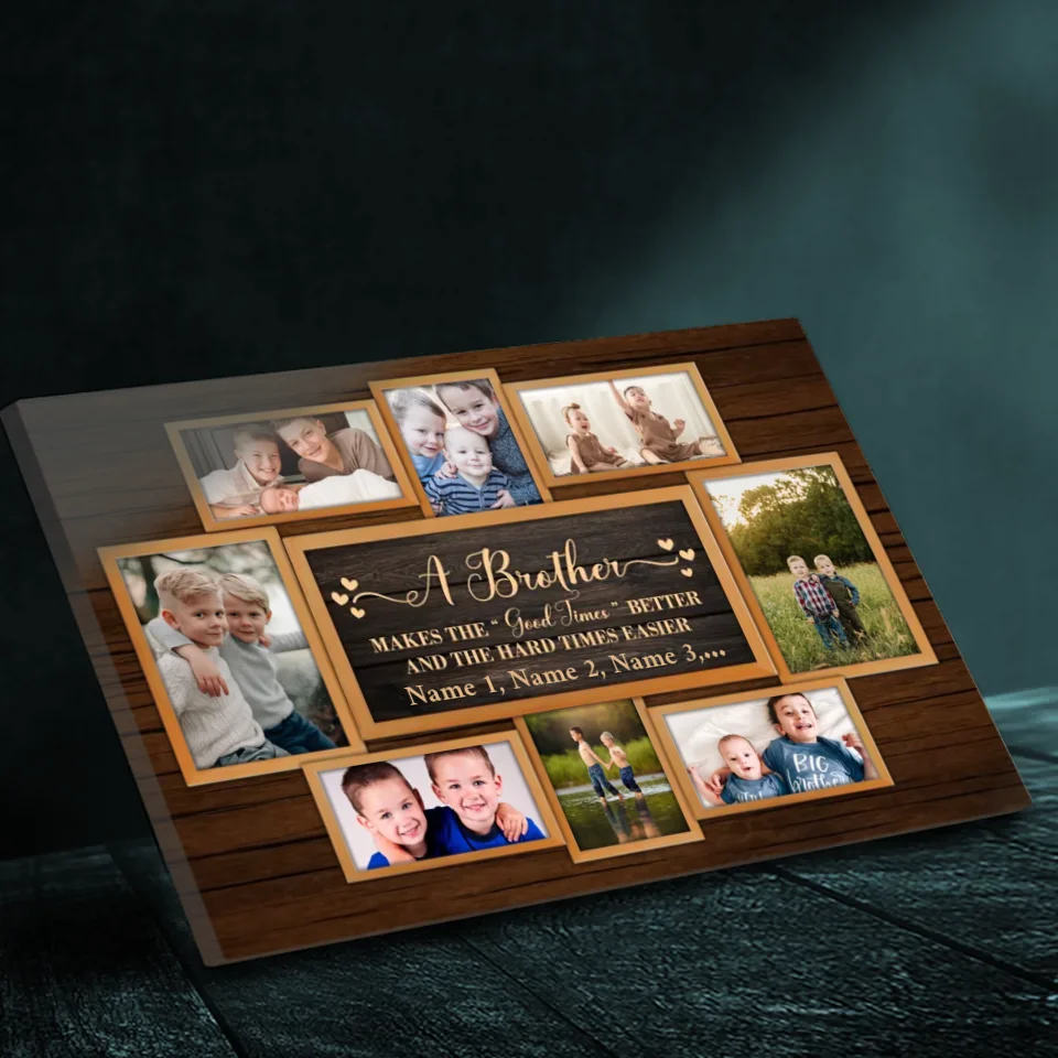 Customize a Heartwarming Brother-Sister Canvas to Celebrate Unbreakable Sibling Bonds