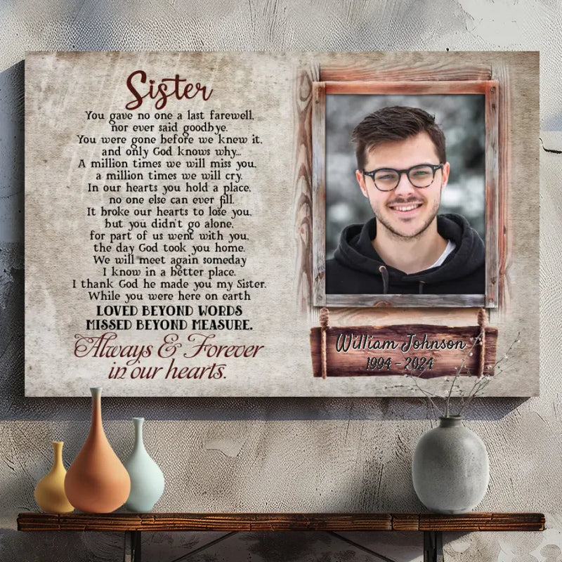 Commemorate Your Brother or Sister’s Memory with a Personalized Canvas from 89Prints