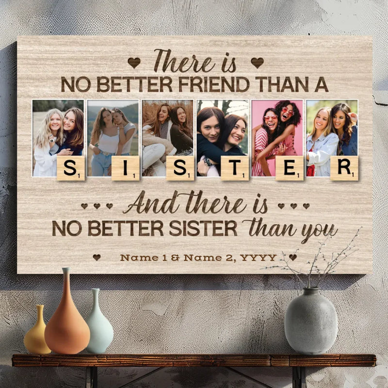 Celebrate the Bond Between Sisters with a Personalized Canvas from 89Prints