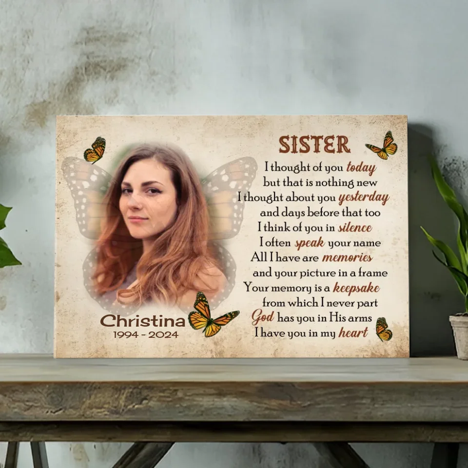 Customizable Canvas for Sister – Heartfelt Tribute to My Beloved Sister – 89Prints