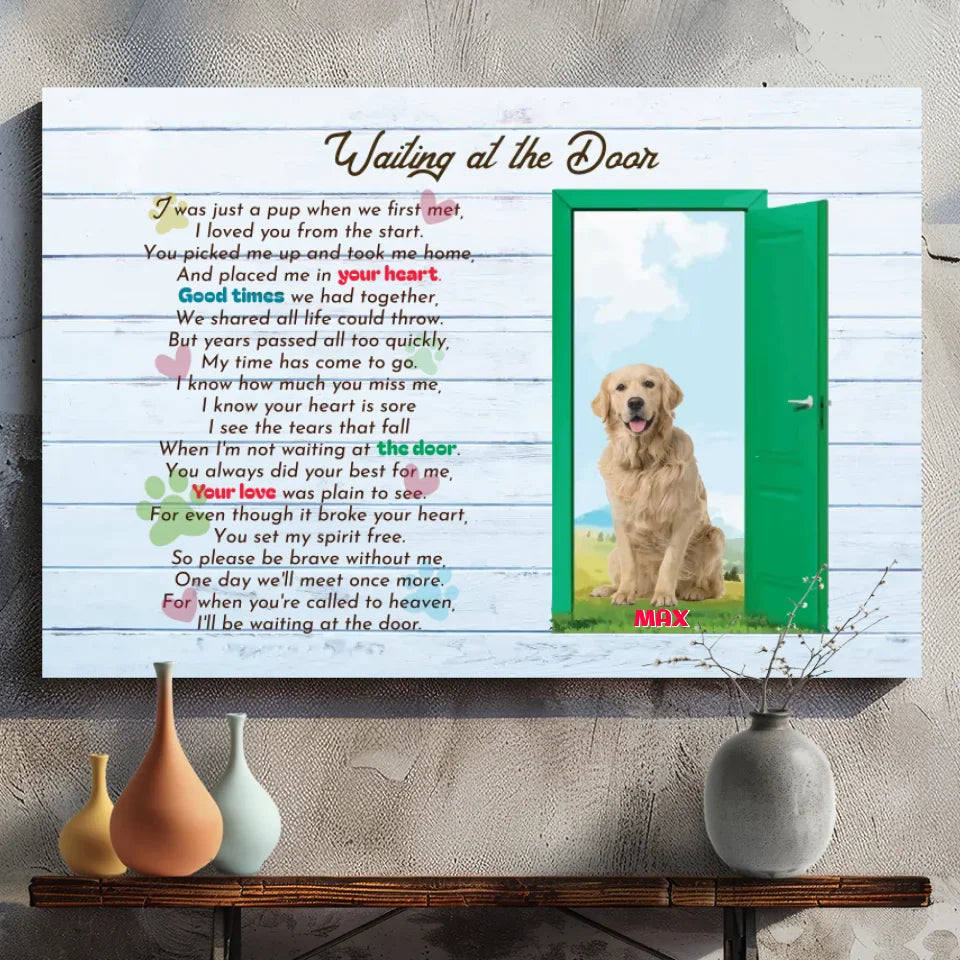 Waiting at the Door - A Tribute to Our Beloved Pet by 89Prints