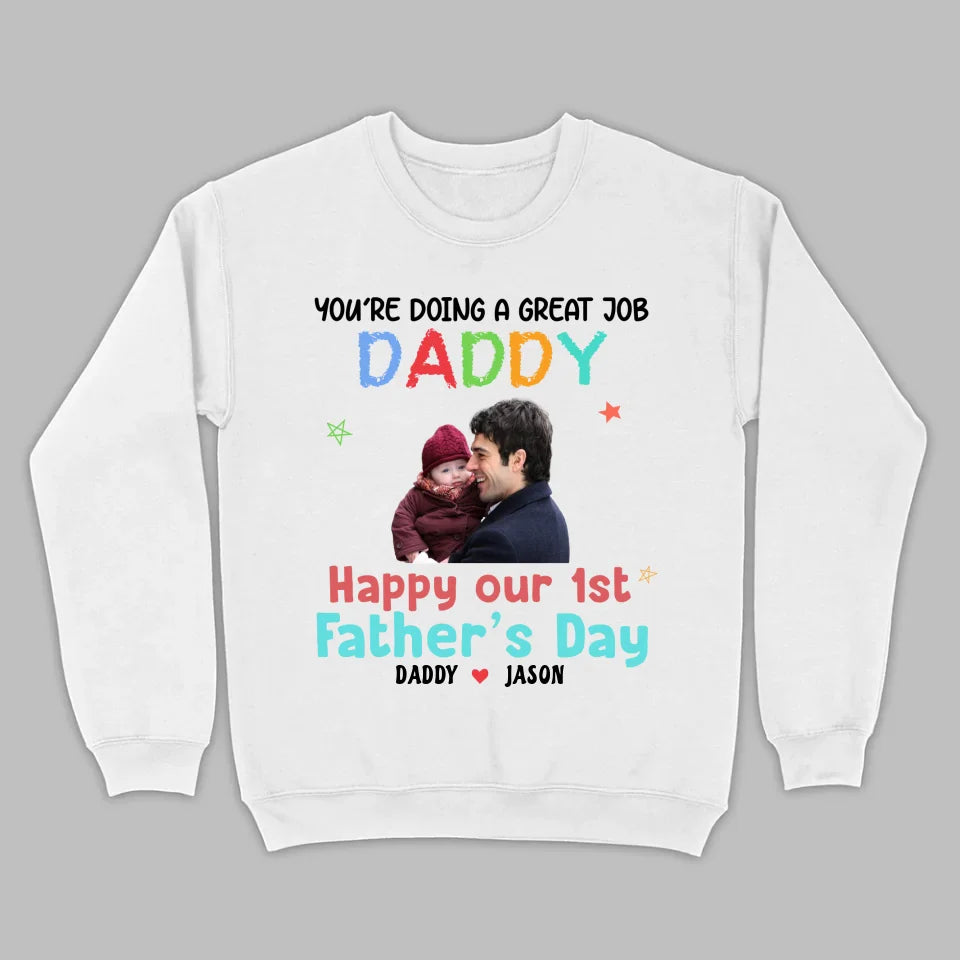 Celebrate Fatherhood with Personalized T-Shirts - Custom Names & Photos | 89Prints Meta Description: