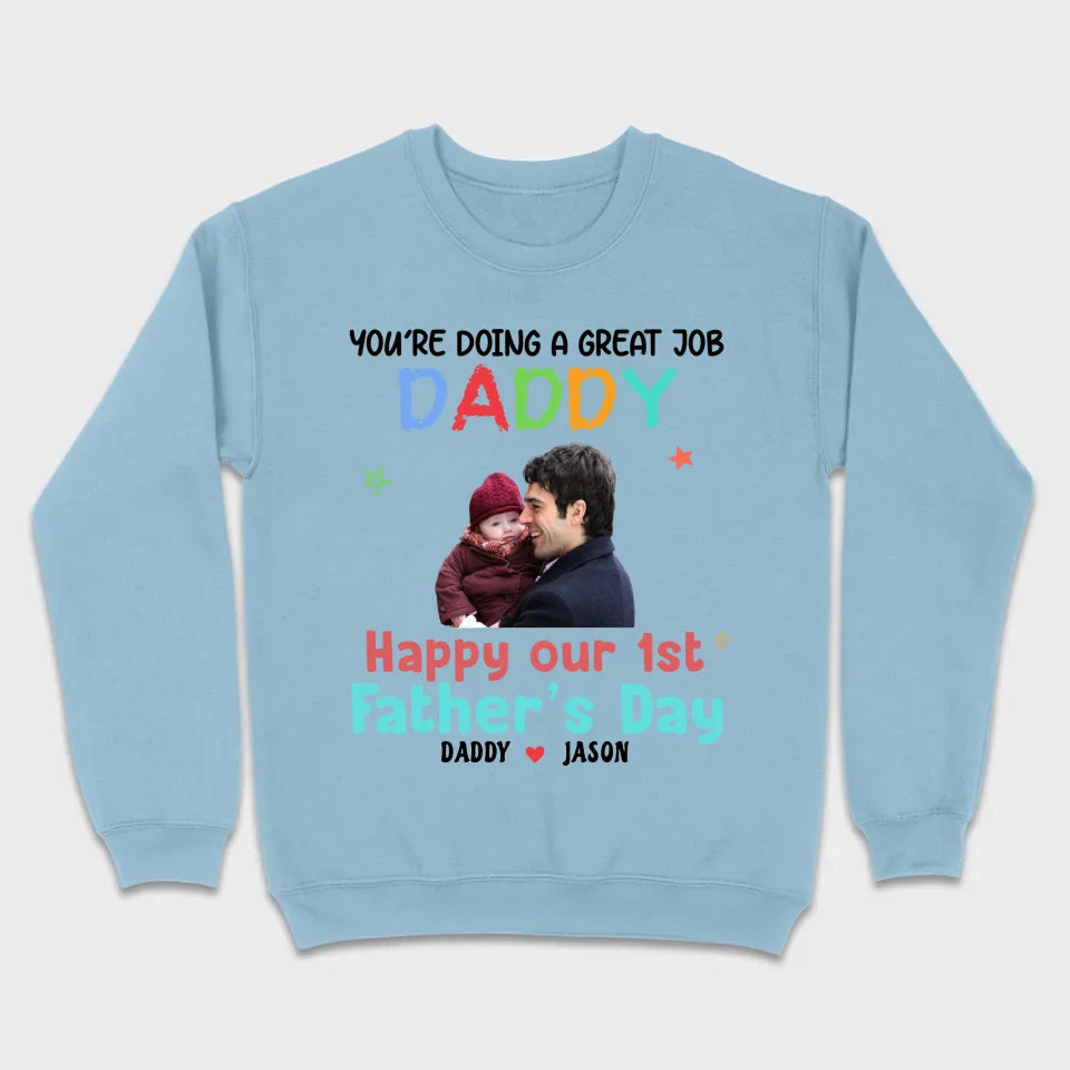 Celebrate Fatherhood with Personalized T-Shirts - Custom Names & Photos | 89Prints Meta Description: