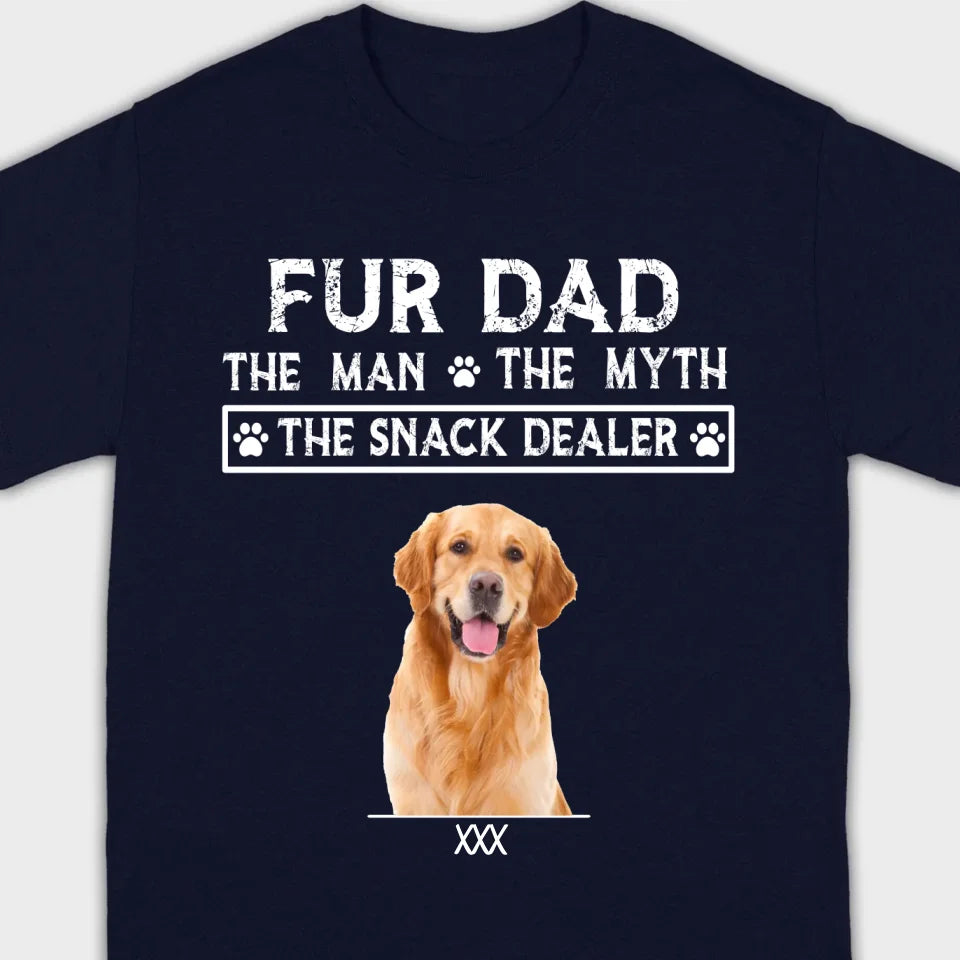 Fur Dad Custom T-Shirt – Personalize Pet Images & Names with 89Prints