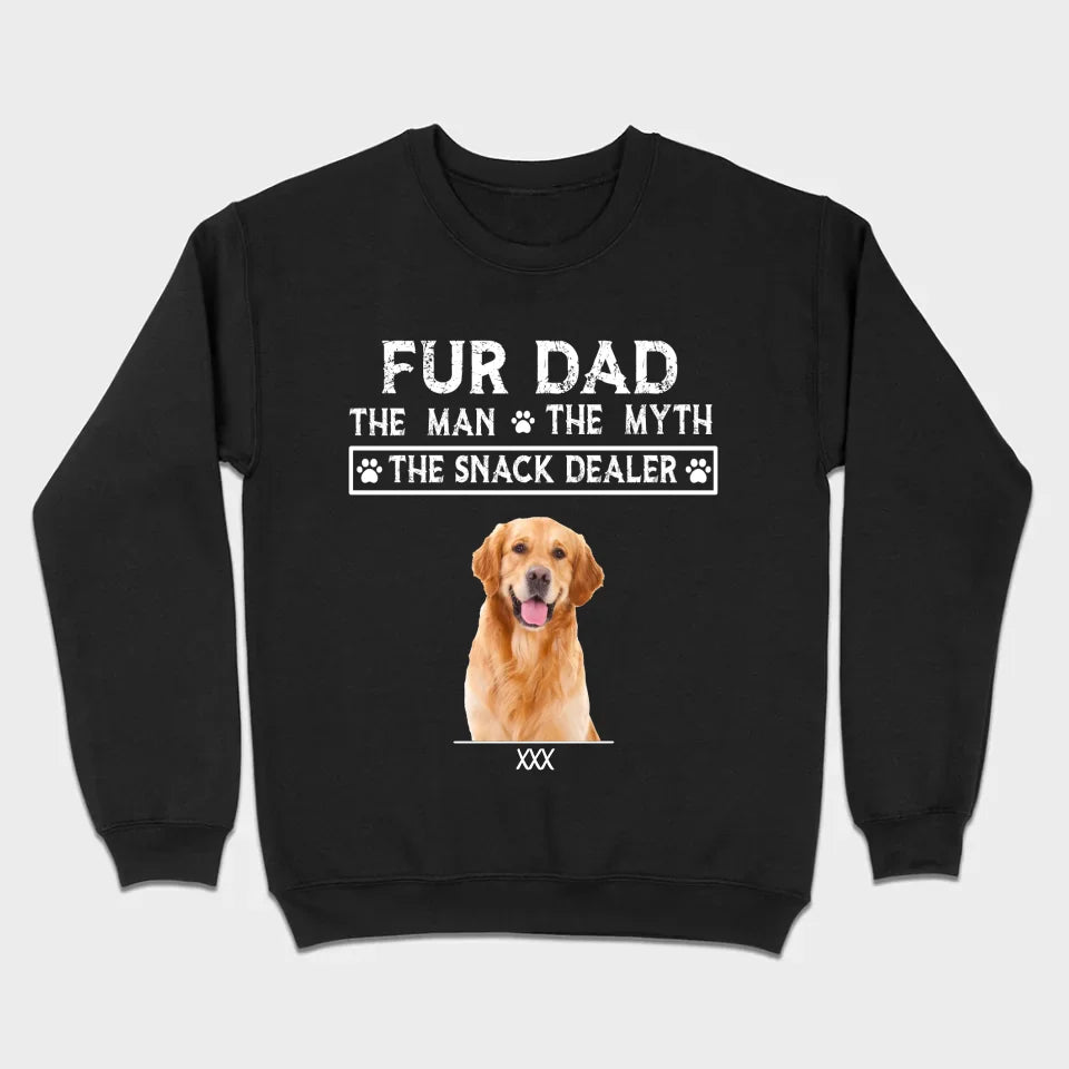 Fur Dad Custom T-Shirt – Personalize Pet Images & Names with 89Prints