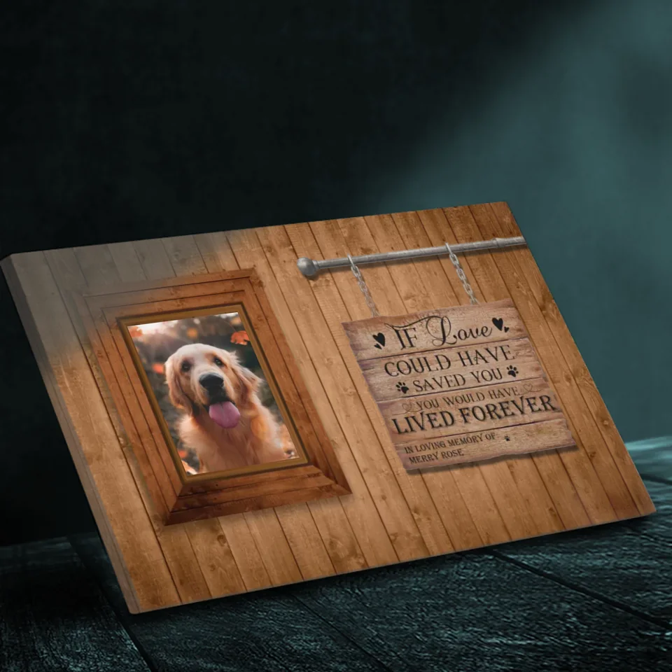 Personalized Pet Memorial Canvas –