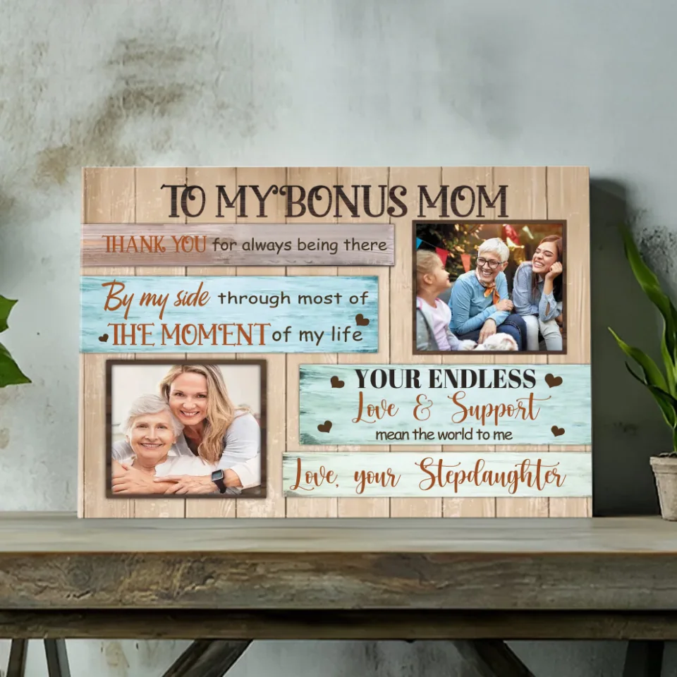 Sending My Mom Big Love: Personalized Mom Canvas Prints at 89Prints