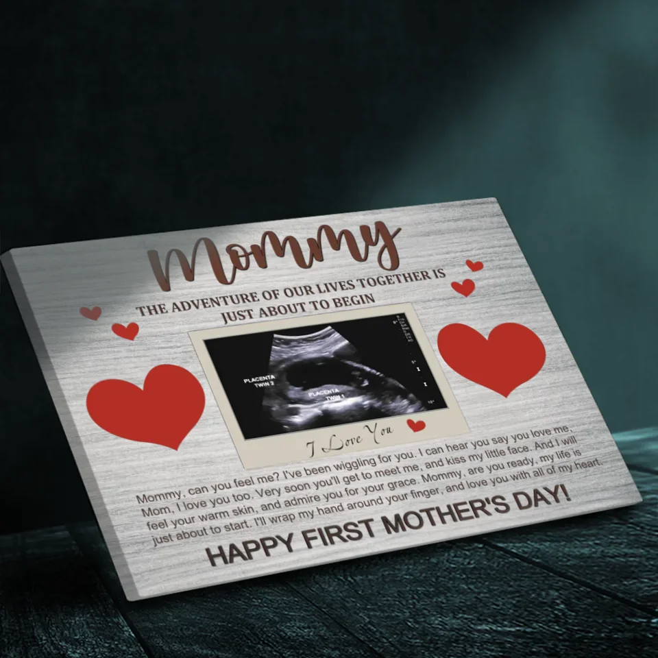 Personalized Canvas Prints for Mom - A Precious First Mother's Day Gift