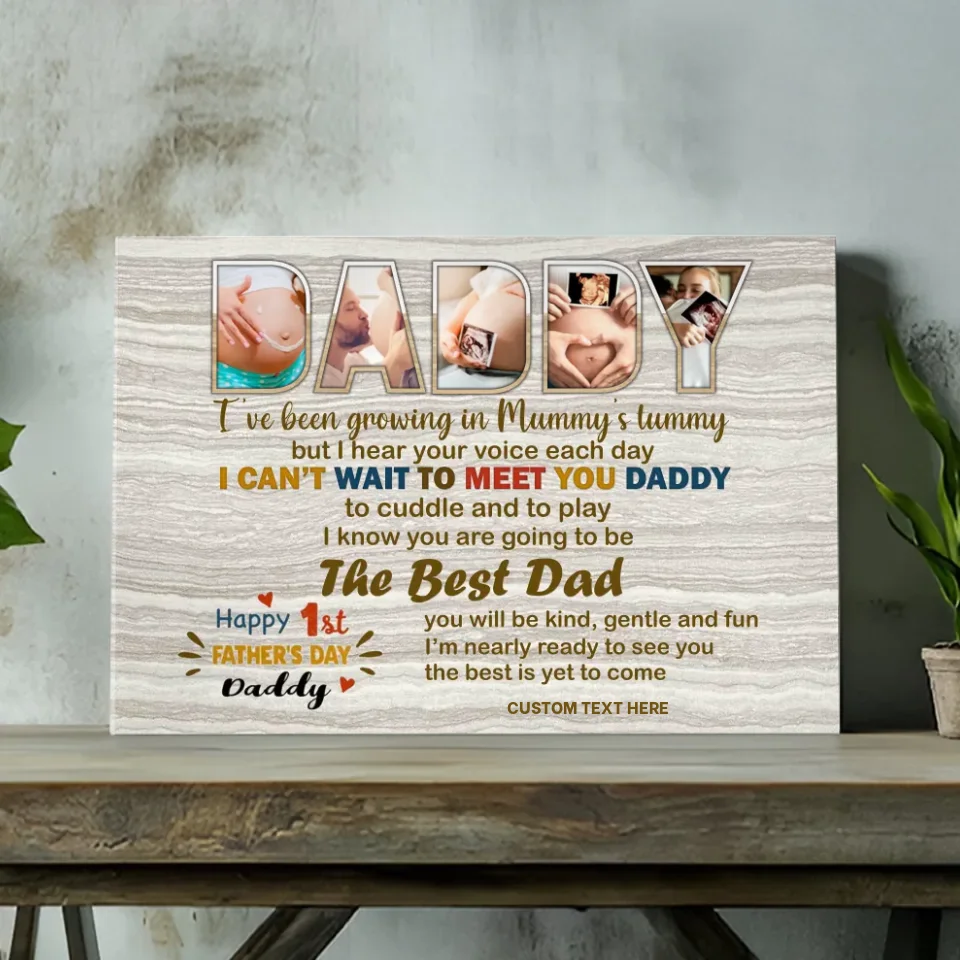 Celebrate Dad's First Father's Day: Custom Canvas 1 | 89Prints