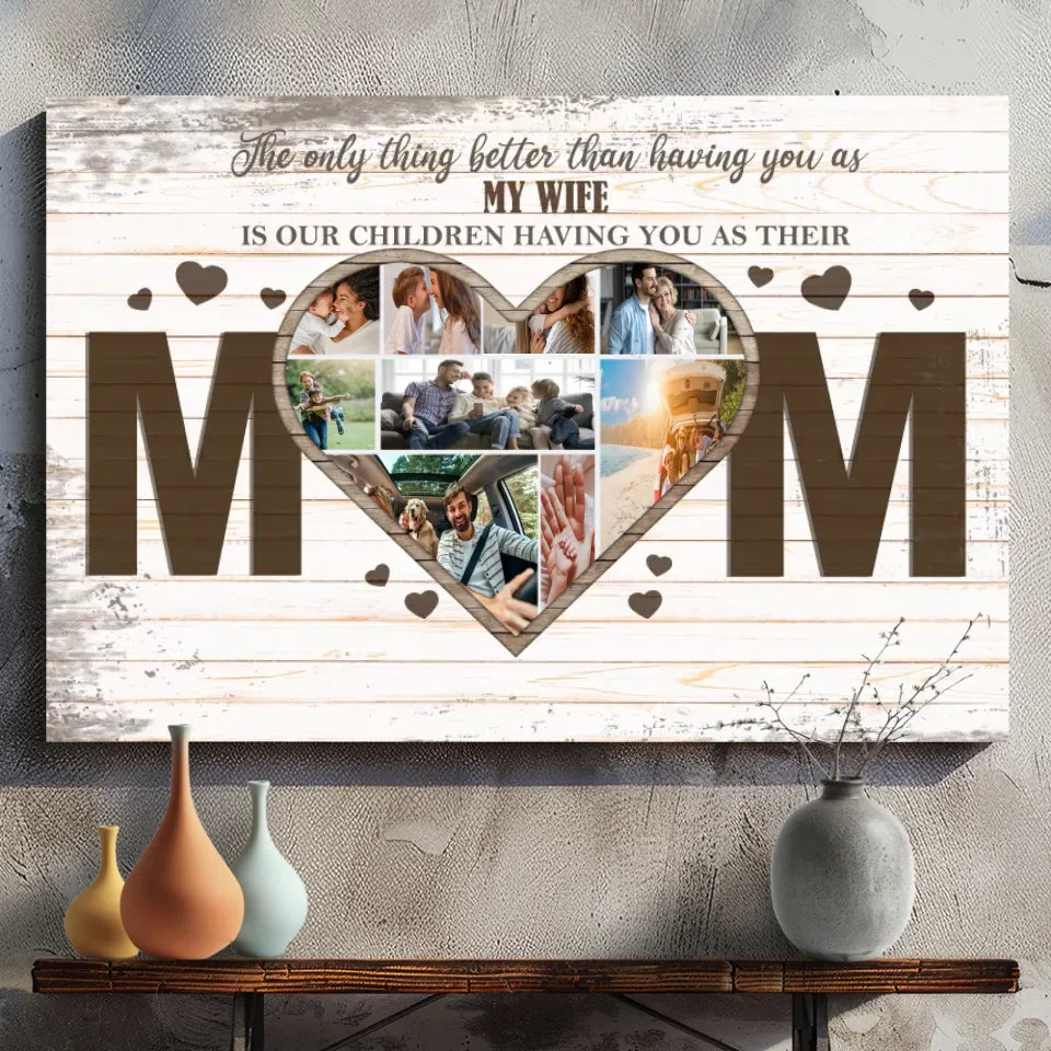 Custom Mom Canvas – Personalized Family Wall Art for Wife & Mother | 89Prints