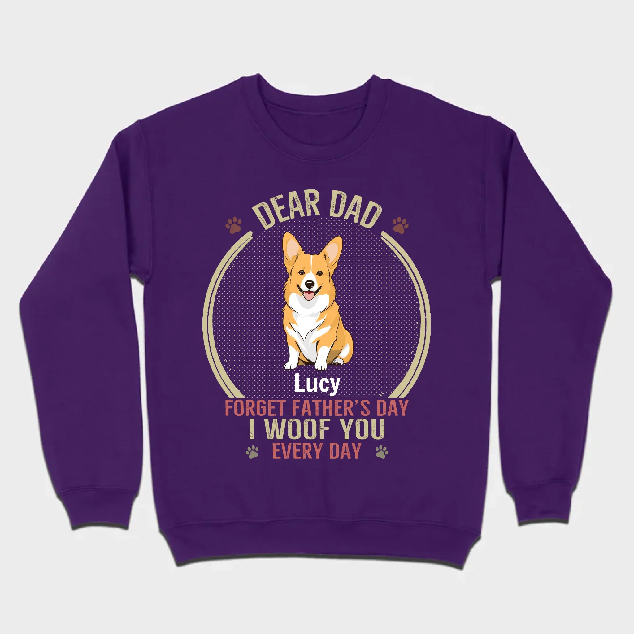 89Prints Custom Dog T-Shirt for Dog Dads – Personalized with Names and Icons