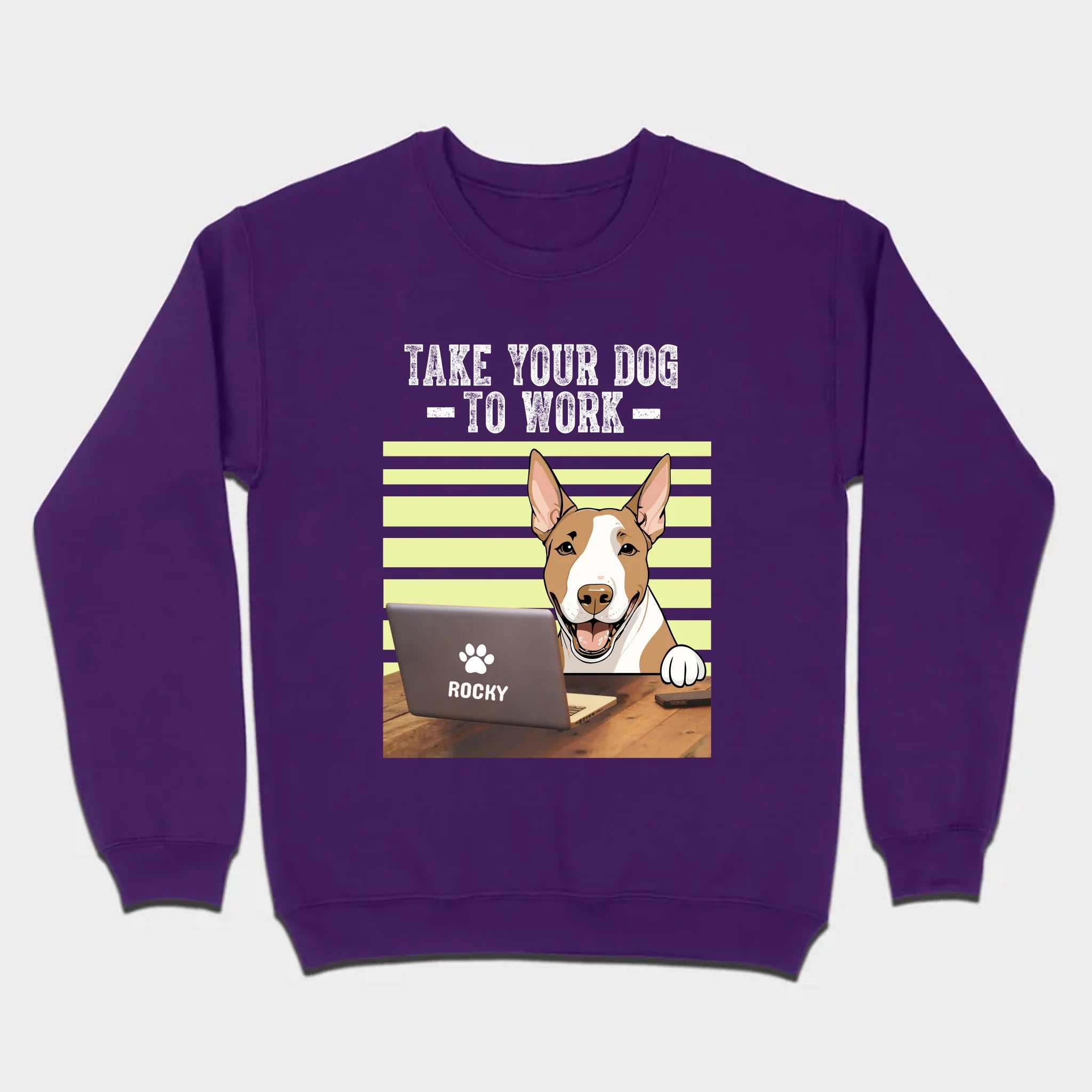 89Prints Custom Dog T-Shirt – 'Take Your Dogs to Work' Personalized Design