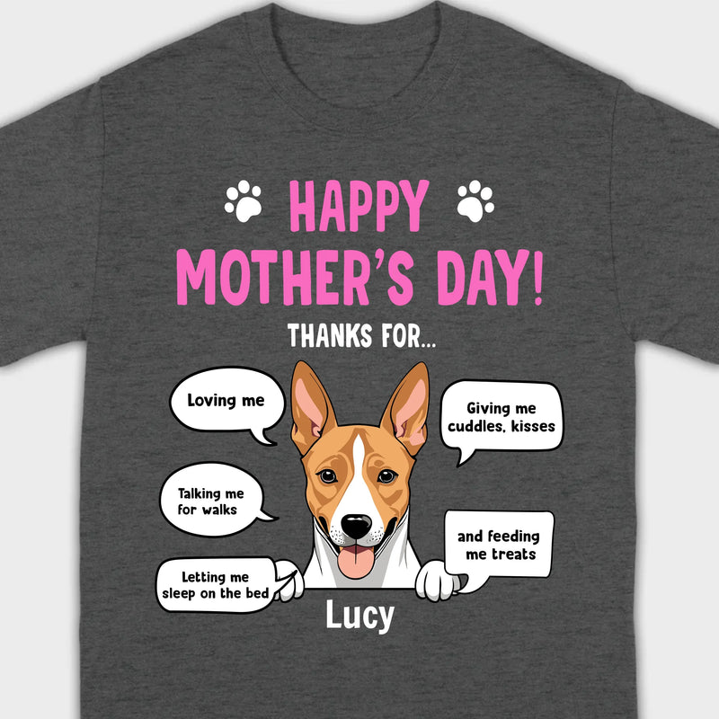 89Prints Custom Dog T-Shirt - Perfect Mother’s Day Gift from Your Pets!