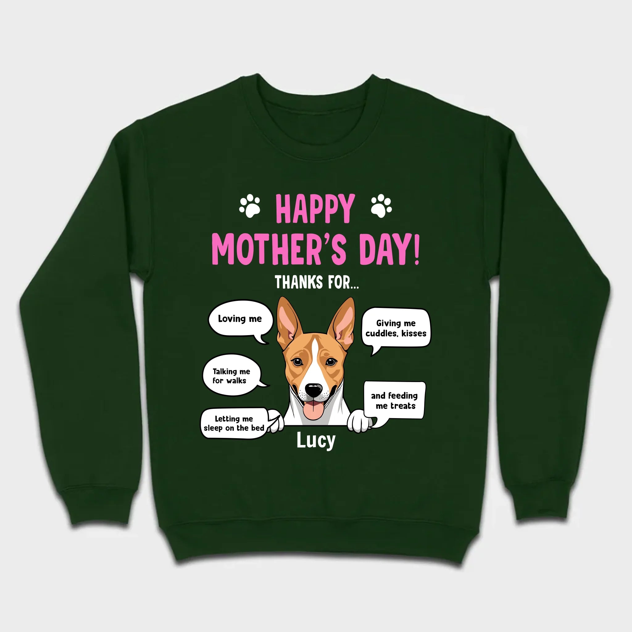 89Prints Custom Dog T-Shirt - Perfect Mother’s Day Gift from Your Pets!
