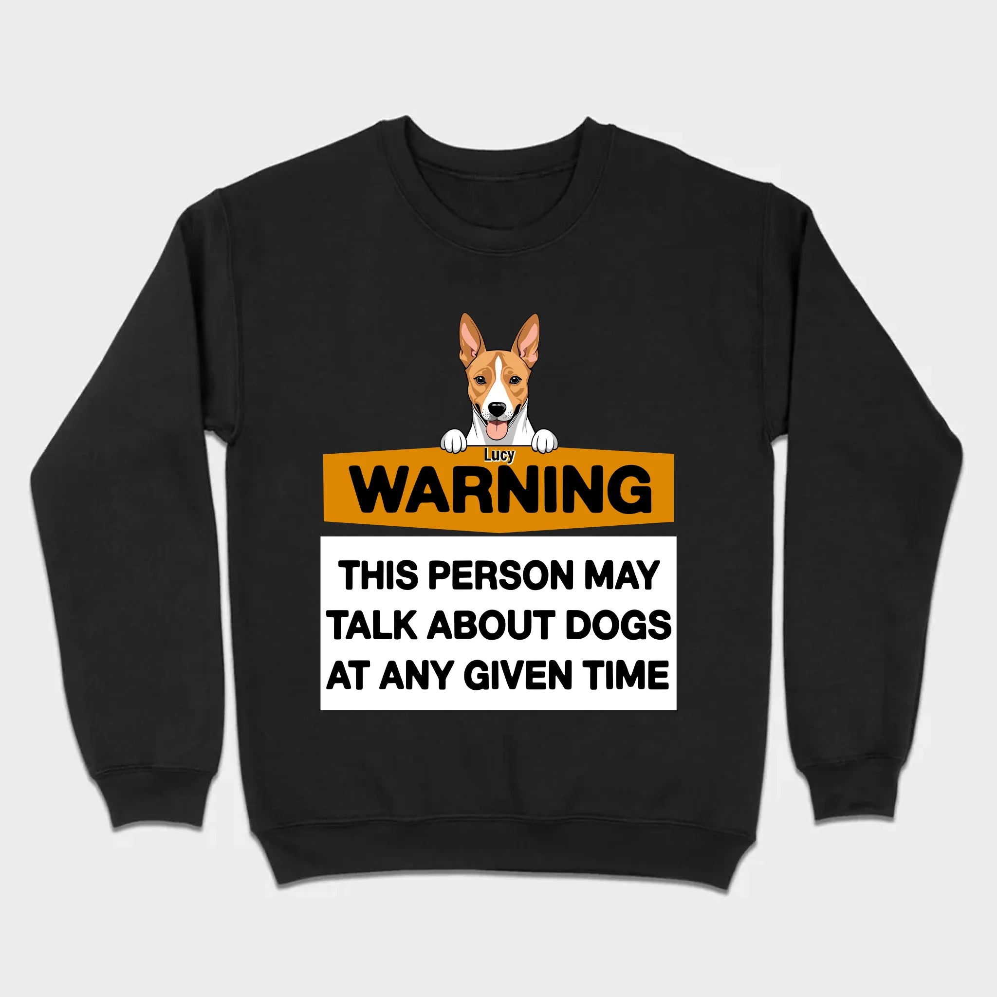 89Prints Personalized Dog T-Shirt - Warning: Dog Lover Alert!