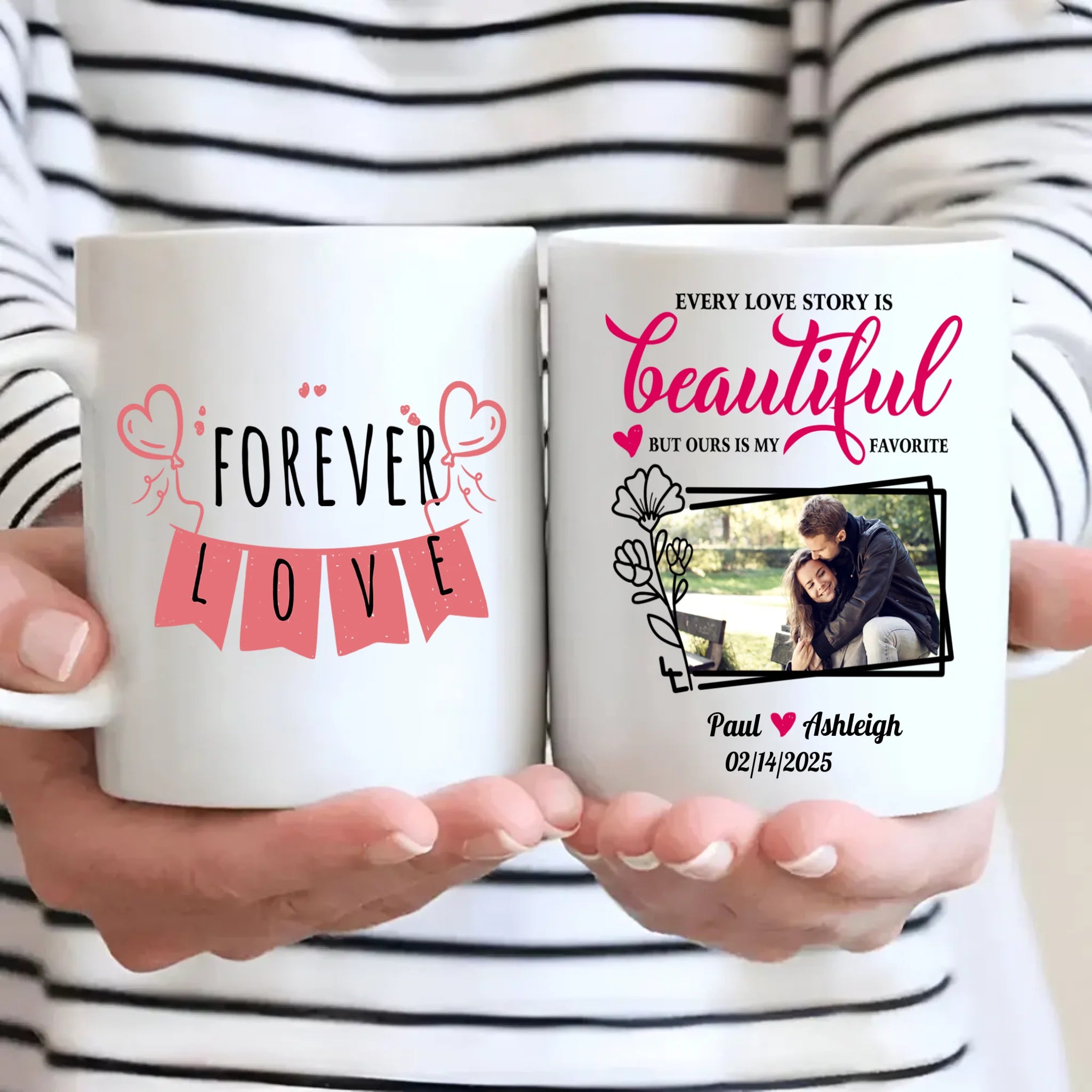 Hot Magic Mug with Forever Love Design A Personalized Gift Perfect for Couples
