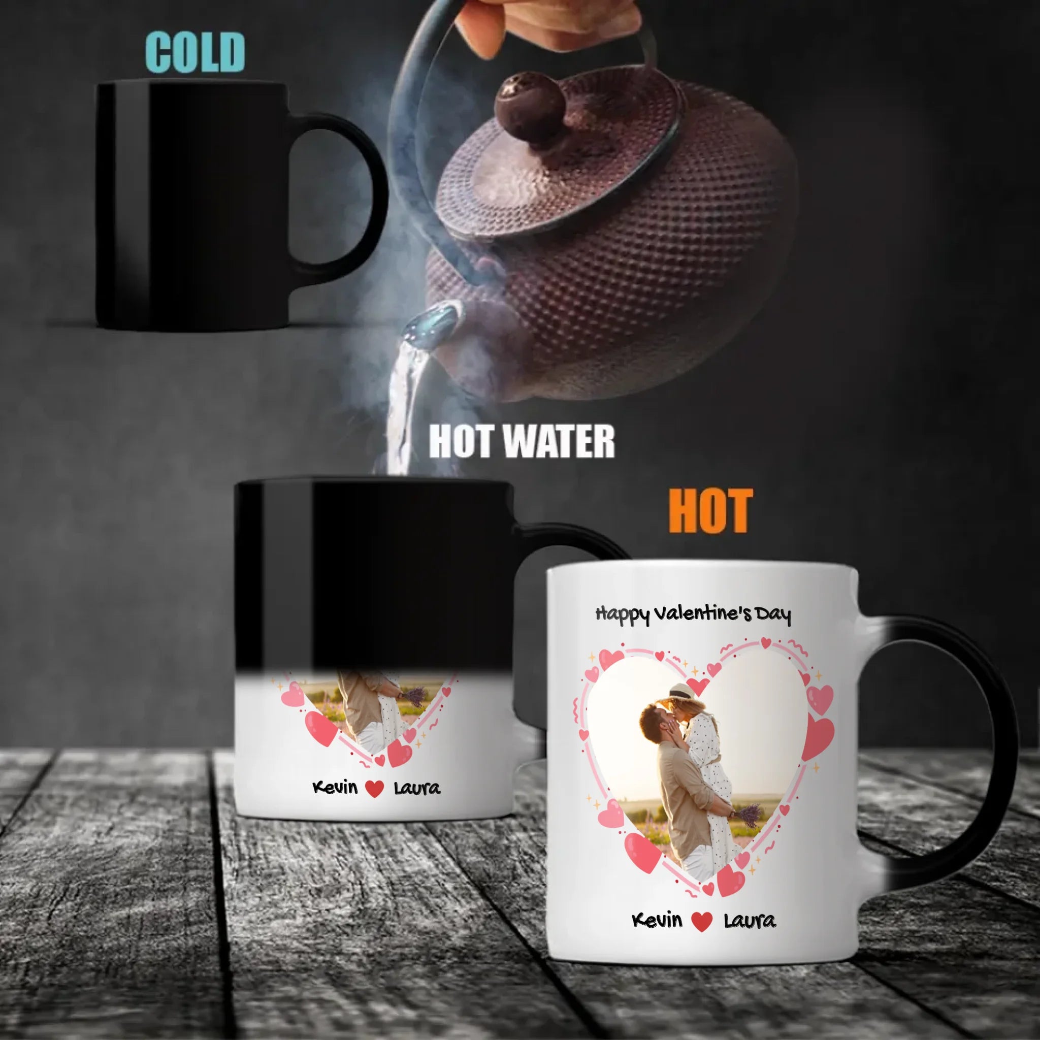 Unique Colored Rim Love Mug – Add a Stylish Touch to Your Love - 89Prints