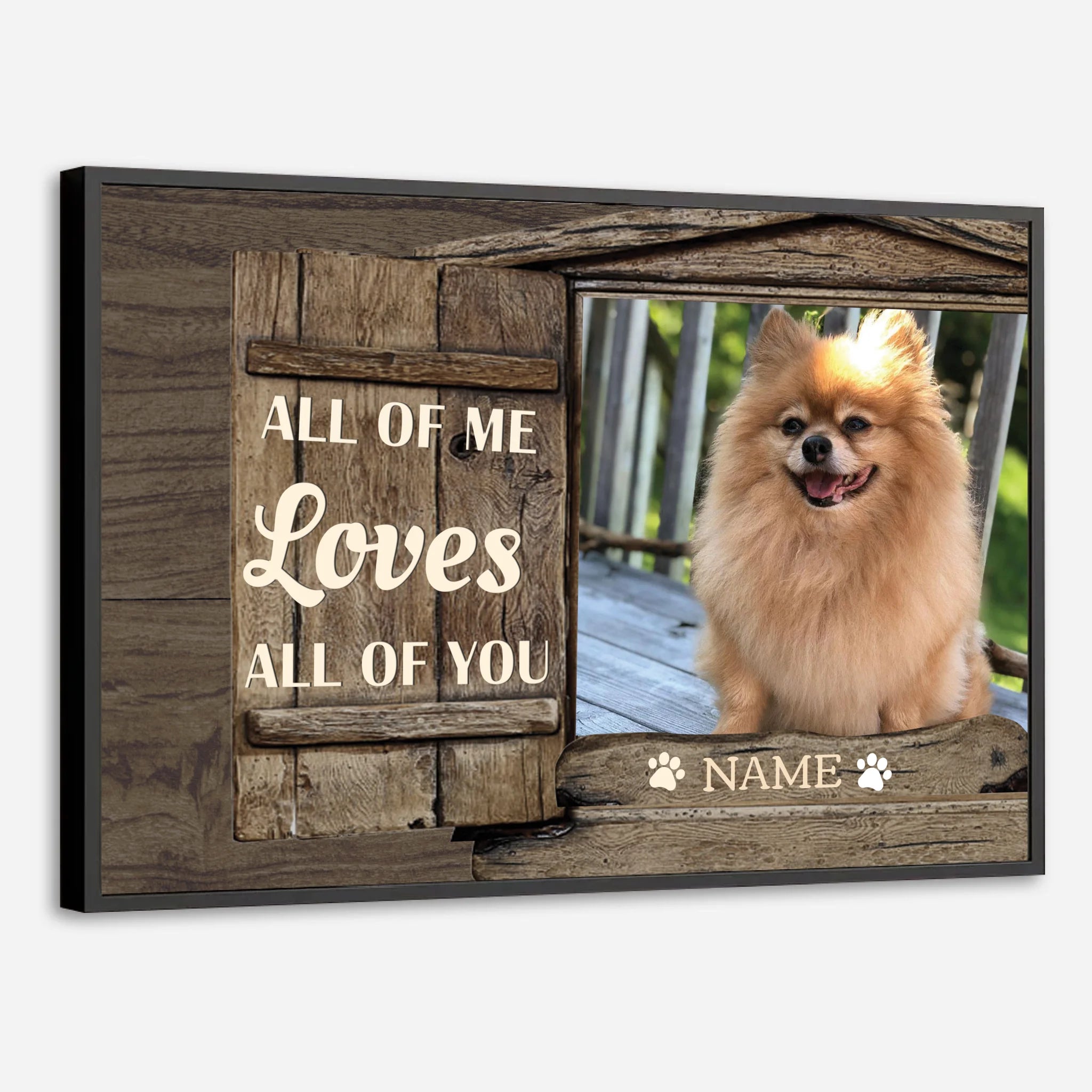 Personalized Dog Painting That Captures All of Me Loves All of You - 89Prints