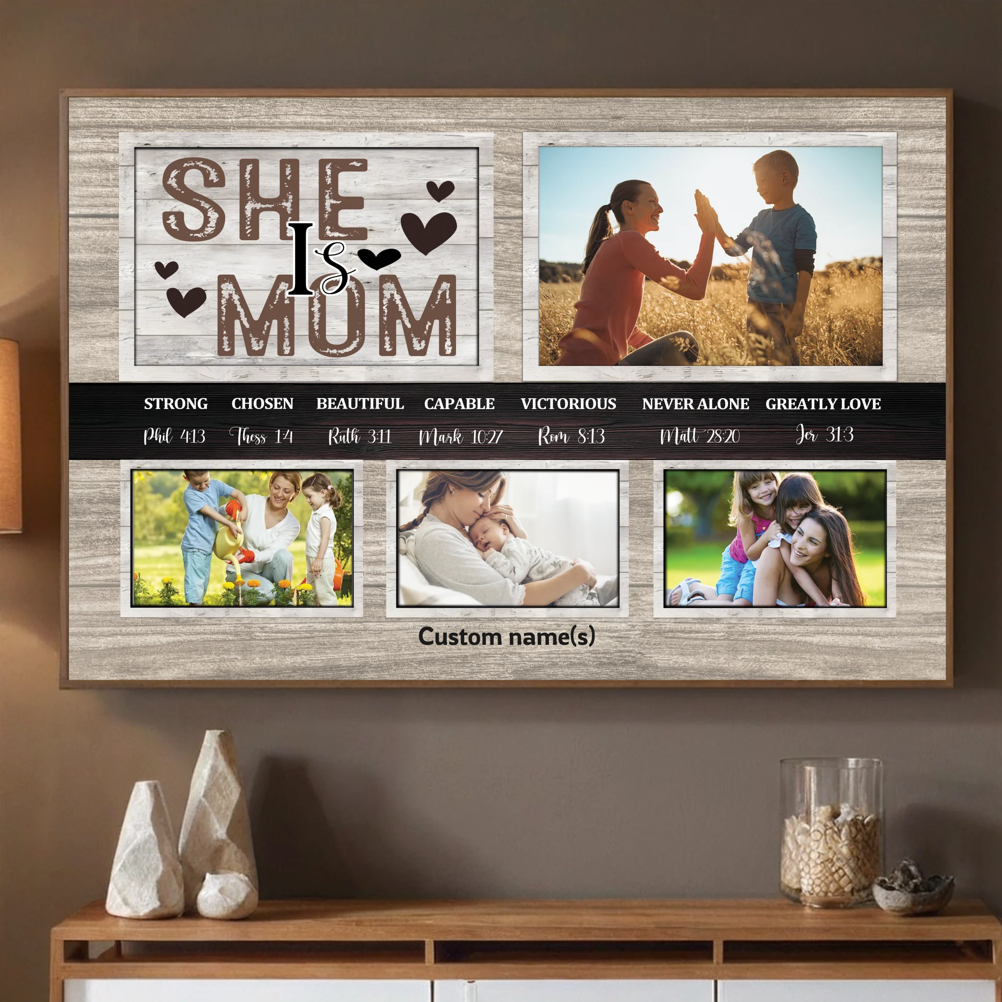 Heartfelt Mother’s Day Gift – Personalized Family Poster to Celebrate Love - 89Prints