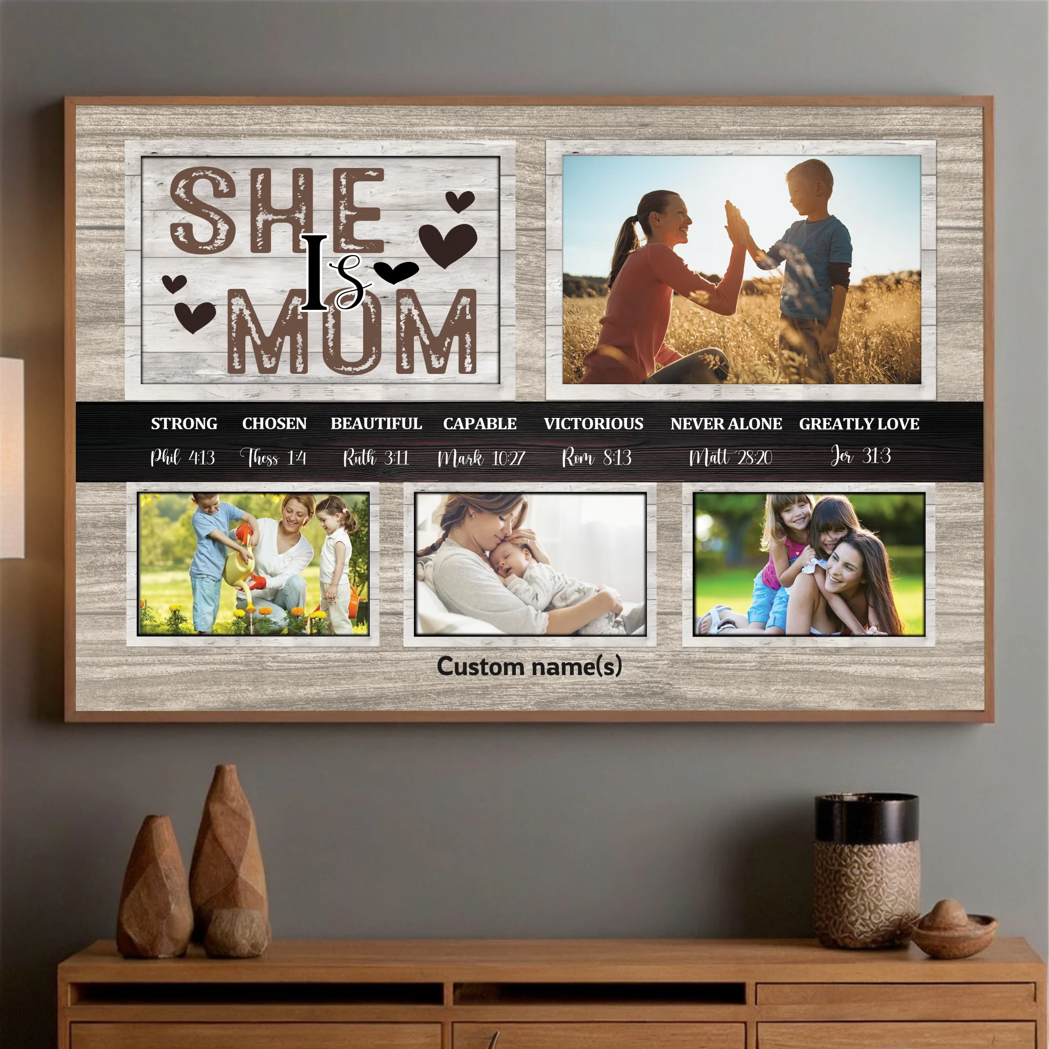 Heartfelt Mother’s Day Gift – Personalized Family Poster to Celebrate Love - 89Prints